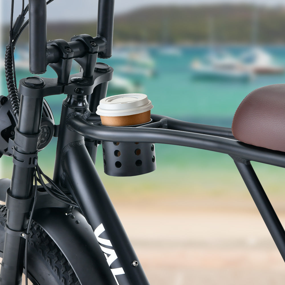 NNEMB Electric Fat Tyre Bike, 500W, 45km/hr, Throttle ebike, 20x4' Kenda Tyres, Shimano 7 spd, Suspension, Black-2