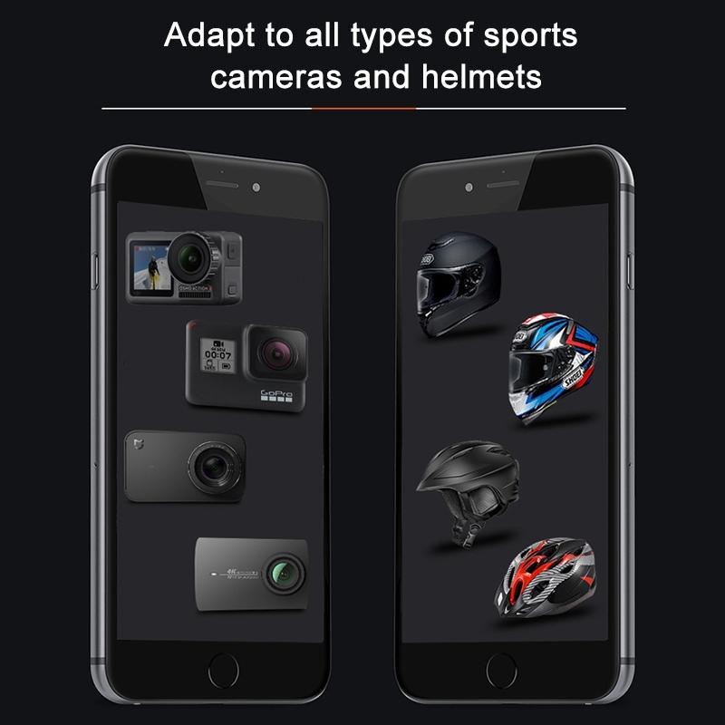 NNEIDS Multi-Joint Arm Mount Set For Cycling Helmets - Compatible With Dji Action Gopro And Other Action Cameras-2