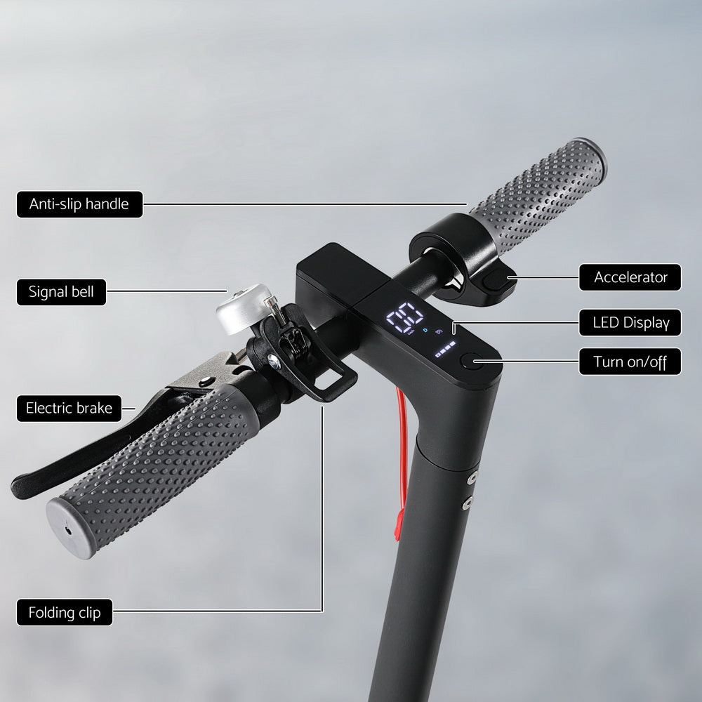 NNEDSZ Electric Scooter 500W 25KM/H Folding Portable Riding For Adults Commuter Black-4