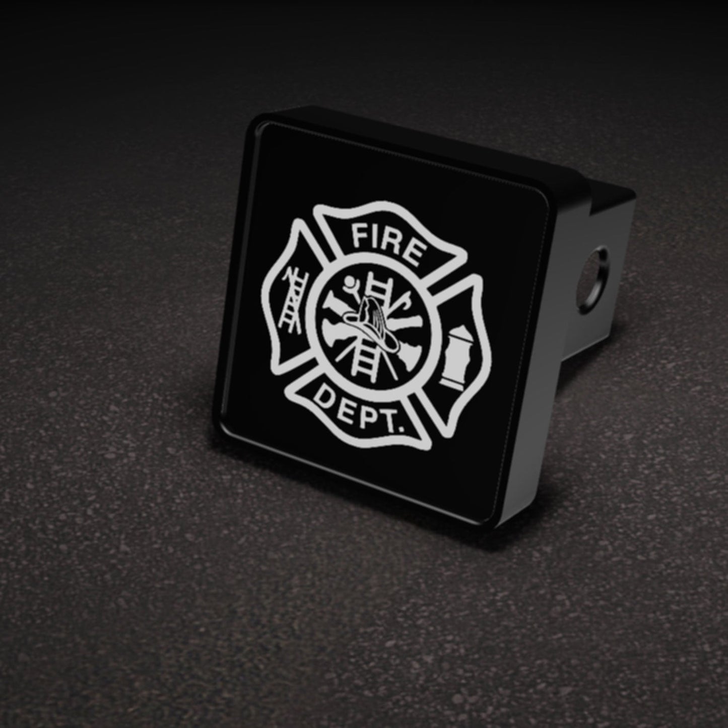 Firefighters Cross Emblem LED Hitch Cover - Brake Light