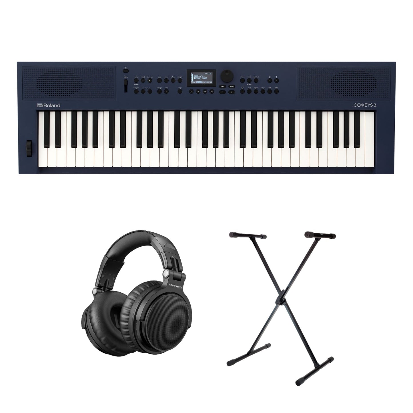 Roland GO:KEYS 3 Starter Pack (Midnight Blue )