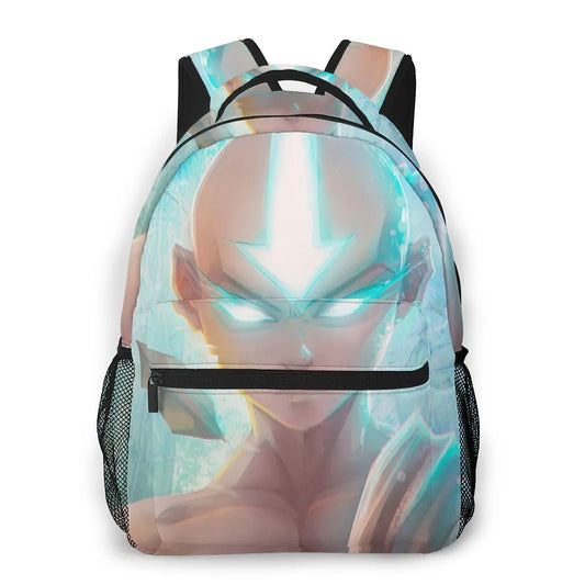 Aang Fan Digital Art Avatar Backpack for Girls Boys Travel