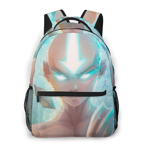 Aang Fan Digital Art Avatar Backpack for Girls Boys Travel