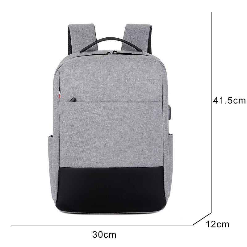 USB Charging Men's Multifunctional Waterproof Business Backpack for