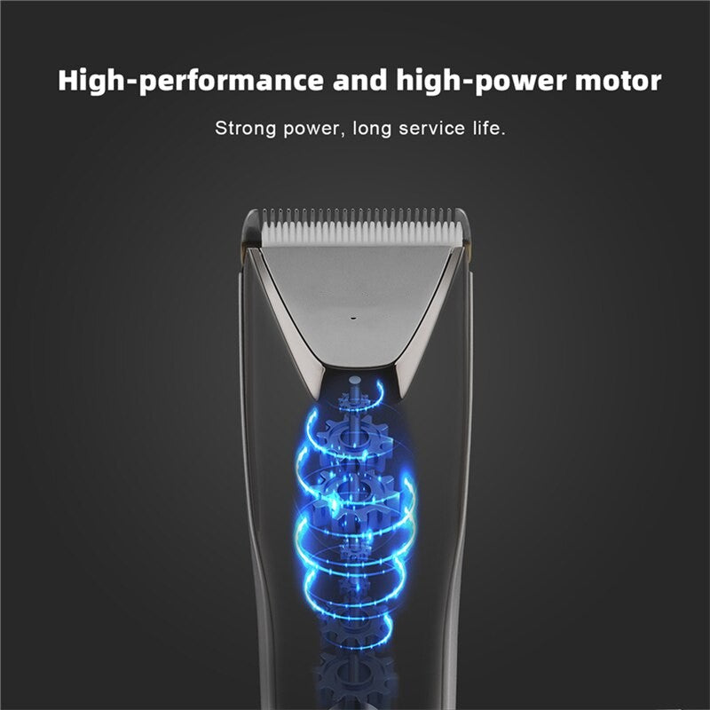 Professional Men's Hair Clippers Led Display Hair Trimmer Barber