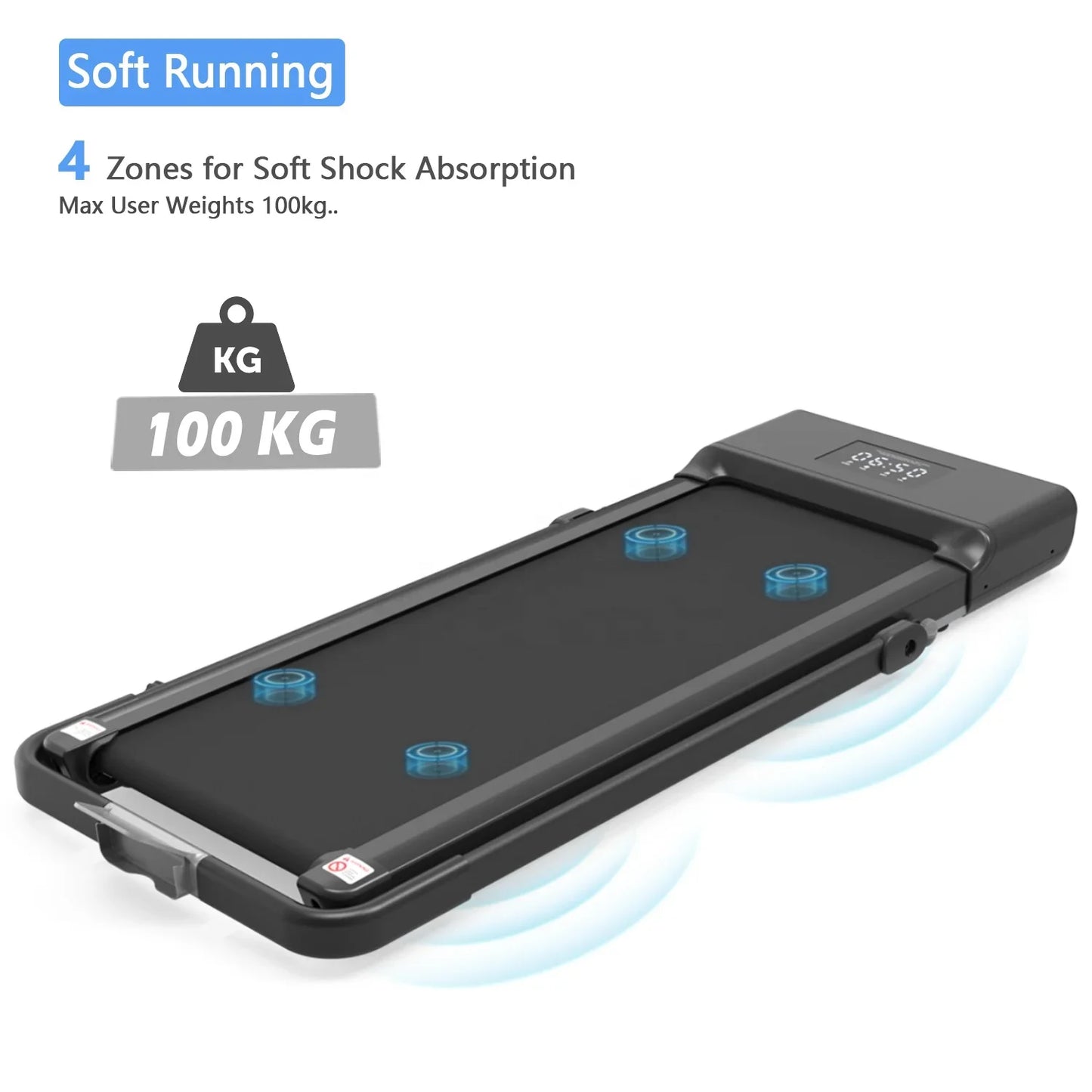 NNEOBA Foldable Treadmill with Handle-3