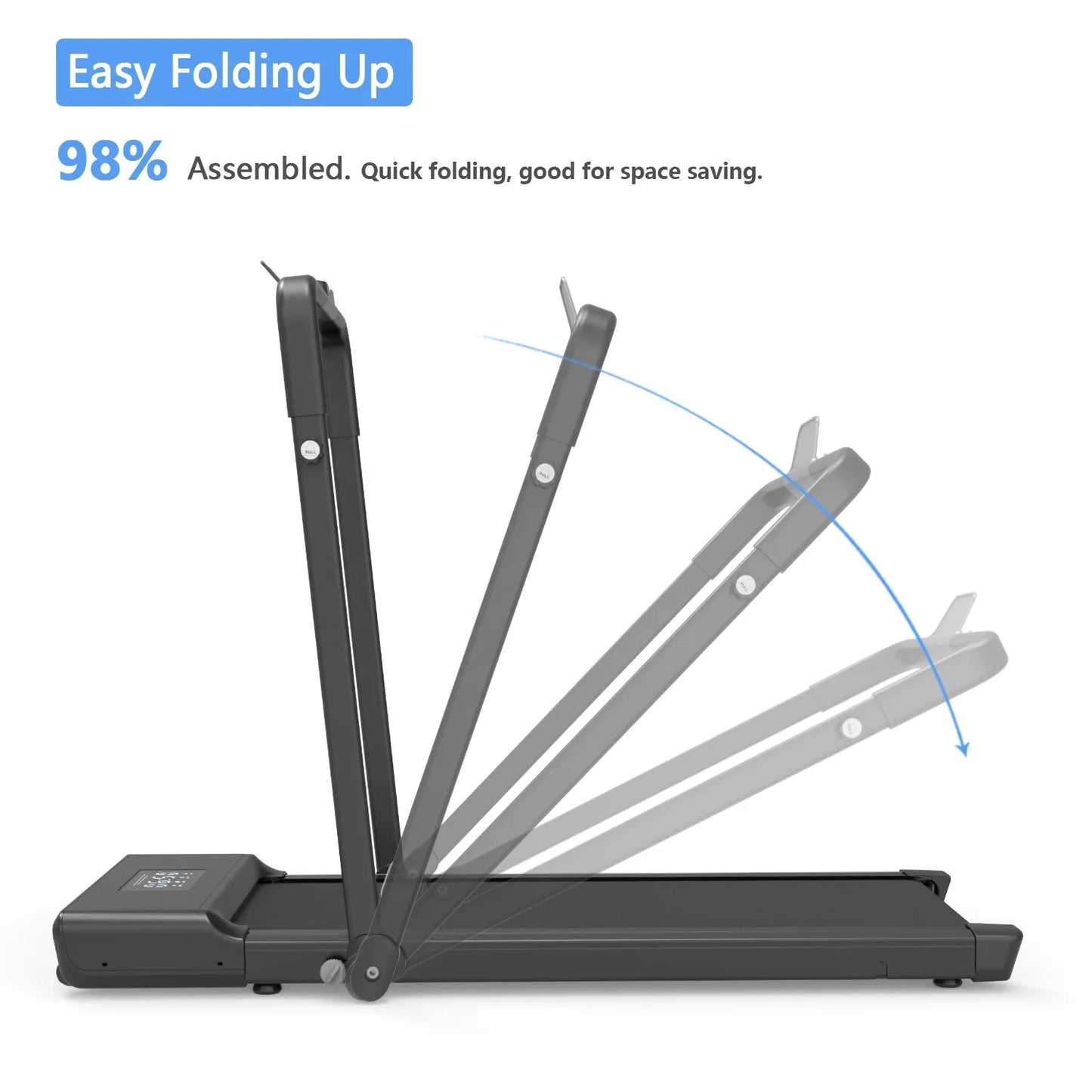 NNEOBA Foldable Treadmill with Handle-1