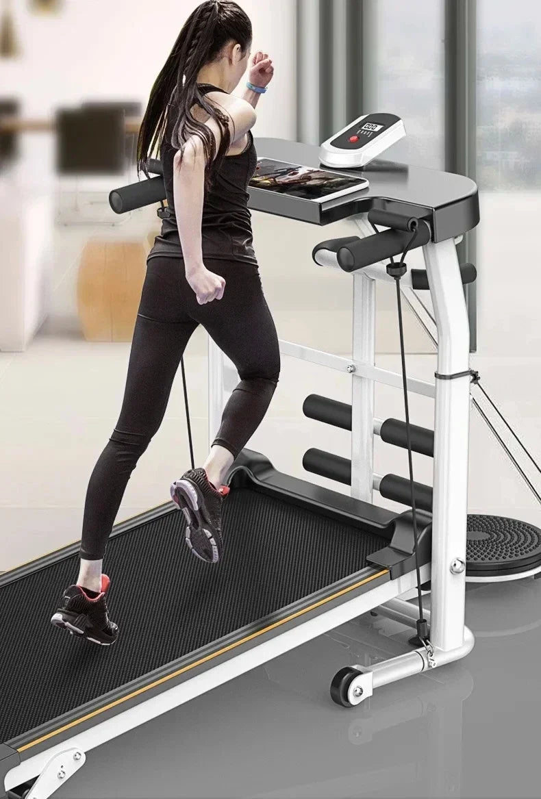 Adjustable Silent Mechanical Treadmill for Home Fitness-4