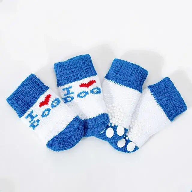 Cute Anti-Slip Dog Socks Set