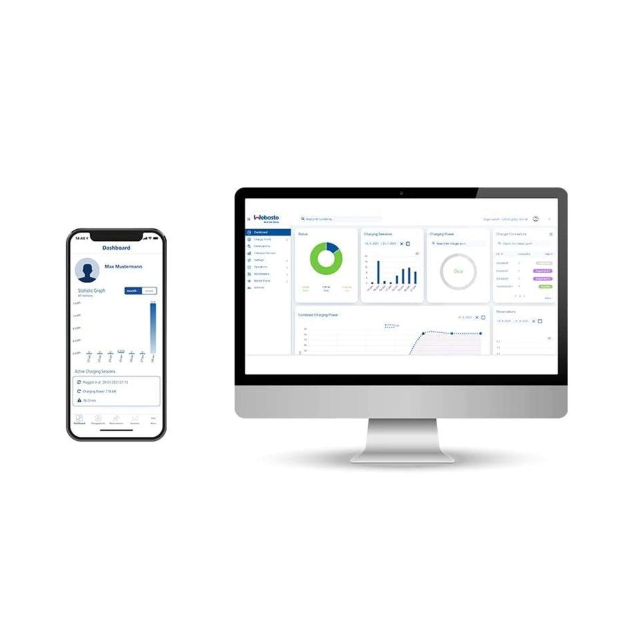 Webasto NEXT Charging box 22 kW Type 2 with 7.0 m cable. Incl. WiFi,