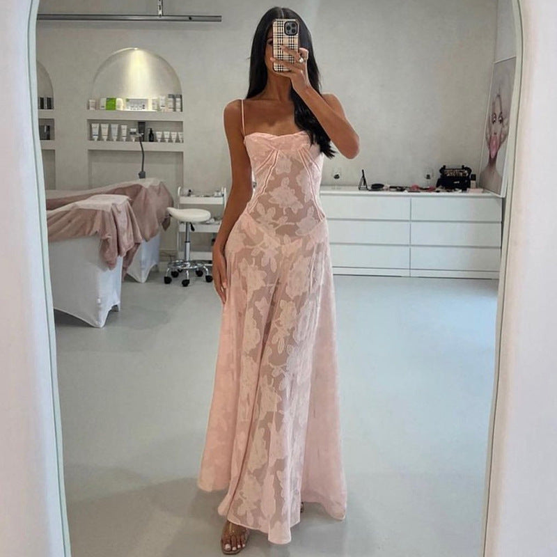 Fashion Strapless One-Shoulder Elegant Evening Dress for Women