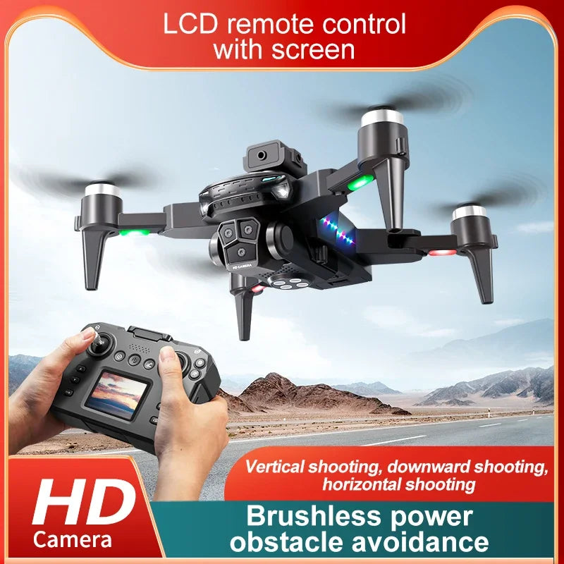 KY605S Screen Control Drone With Display Screen Three Camera Obstacle