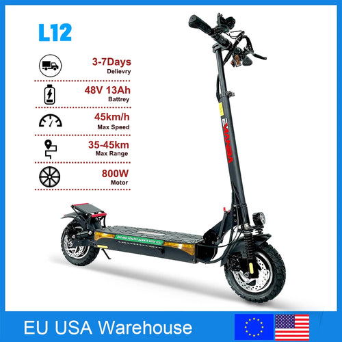 Eu USA Shipping 800W 48V Powerful Adult Electric Scooter 10 Inch