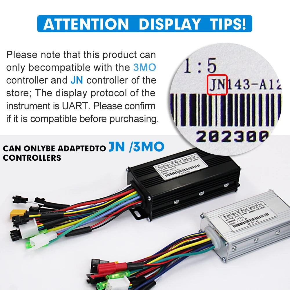 Electric Bicycle JN Display S866 S900 GD01 UKC1 UKC3 T8 S966 S830 LCD