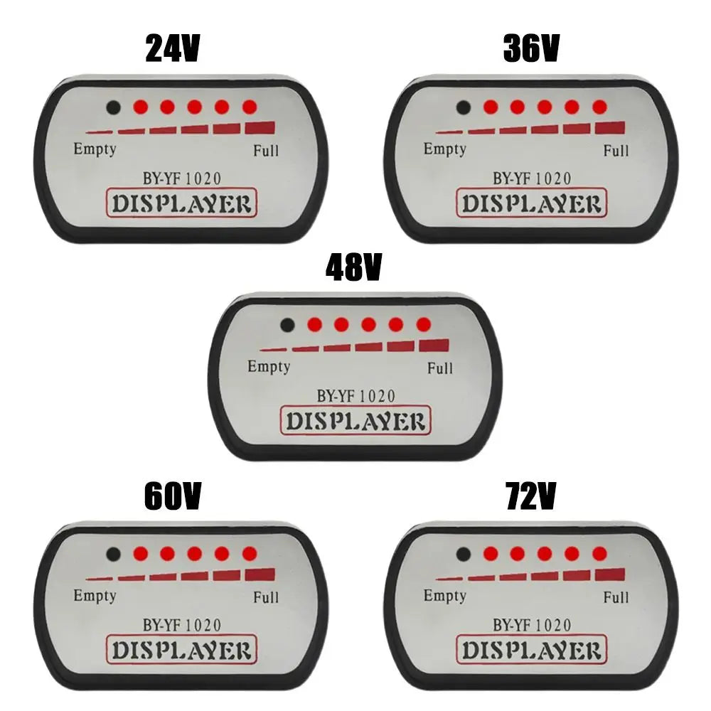 36V48V60V72V Universal Voltmeter Power Display Battery Capacity