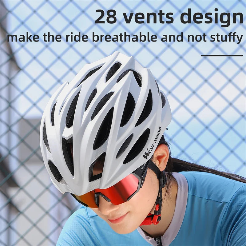 Ultralight Cycling Helmet Shock-AbsorbingWhite-4