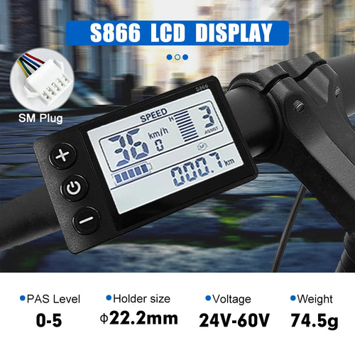 Electric Bicycle JN Display S866 S900 GD01 UKC1 UKC3 T8 S966 S830 LCD