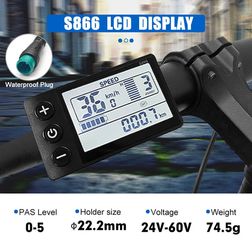 Electric Bicycle JN Display S866 S900 GD01 UKC1 UKC3 T8 S966 S830 LCD