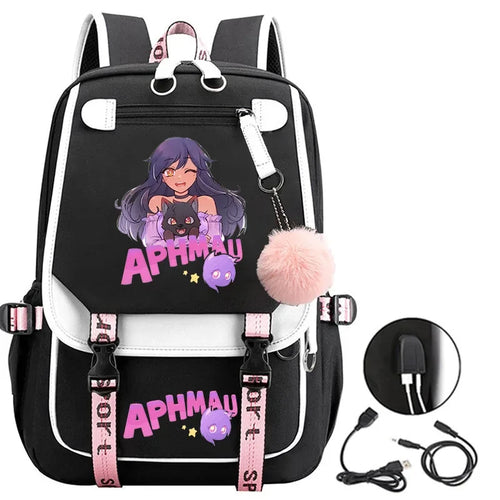 Aphmau Anime Backpack Cosplay Unisex Students School Bag Cartoon