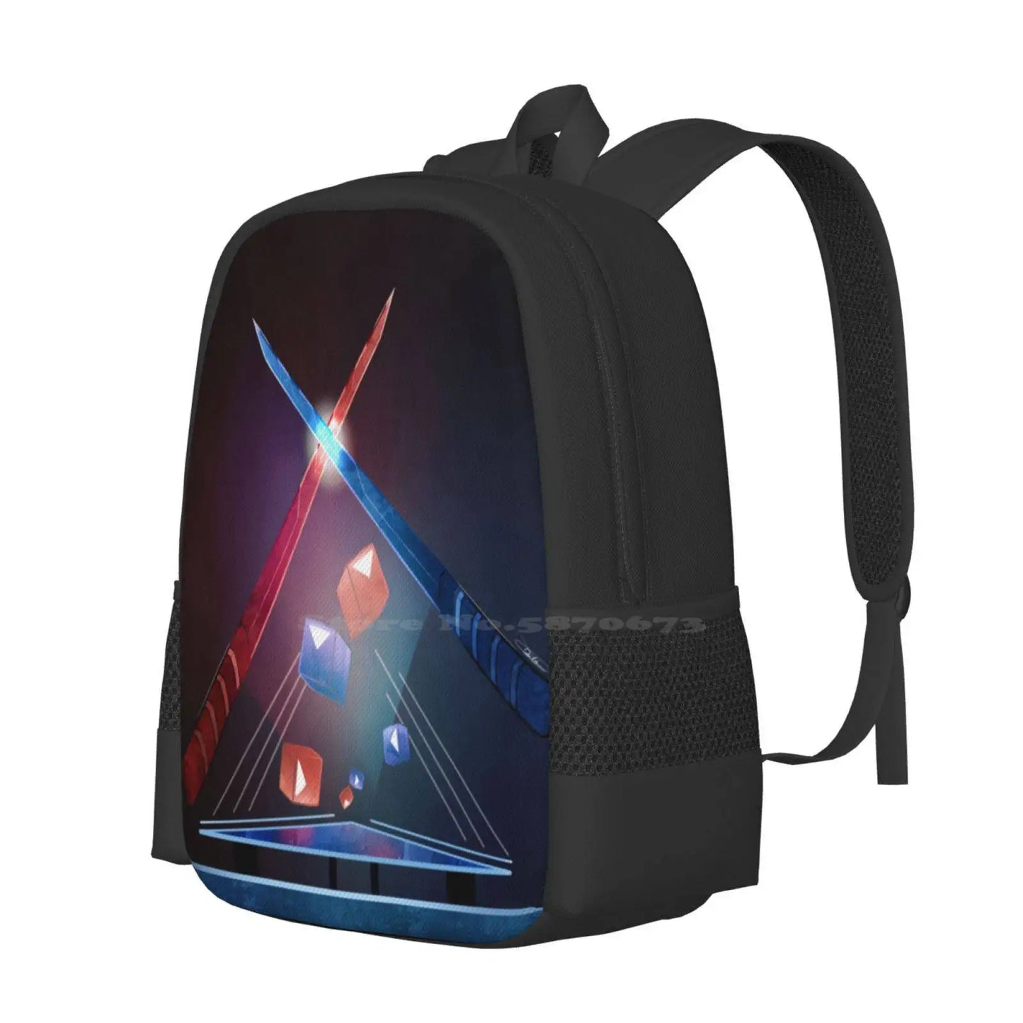 Beat Saber! School Bag Big Capacity Backpack Laptop Gaming Beat Saber