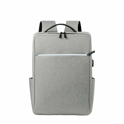 Simple Business Style Men's Backpacks for 15.6 Inches