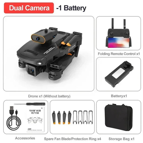 New Drone P7 HD Dual Camera for Anti Wind Aerial Photography