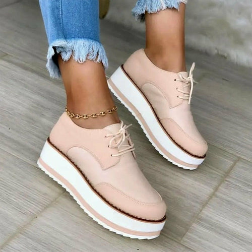 Autumn Women's Vulcanized Shoes Tennis Thick Sole Sneakers