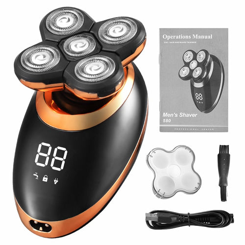 IPX7 Waterproof Electric Shaver Razor for Men Grooming Kit