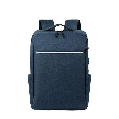 Simple Business Style Men's Backpacks for 15.6 Inches