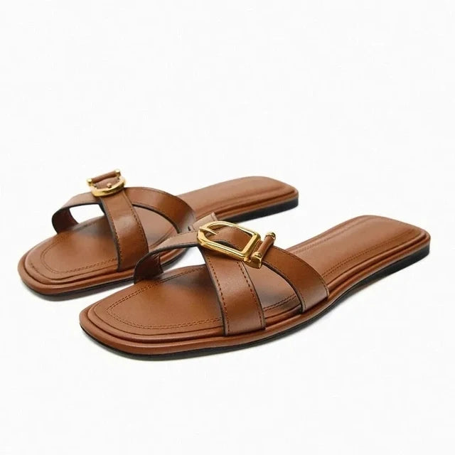 Women's designer Chic Flat Sandals - Sexikinis Swim