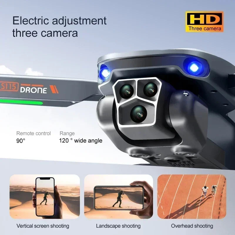 New S115 Drone HD 4k Dual Camera Brushless Motor Photoflow Hover