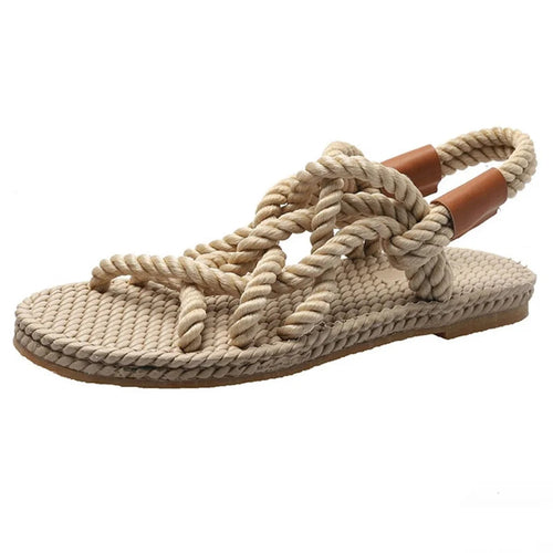 Braided Rope Sandals - Sexikinis Swim