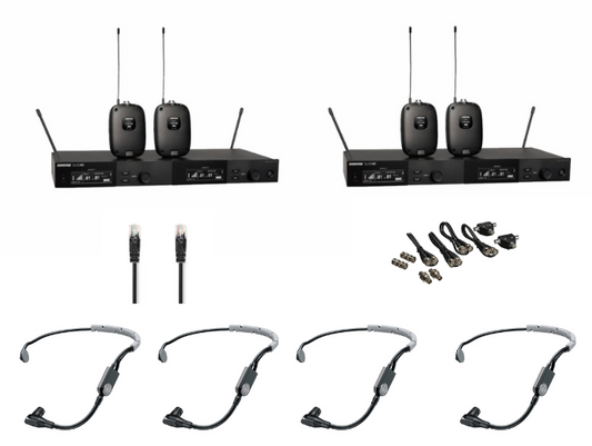 Shure SLXD Headset Wireless System (4 channels, J53)