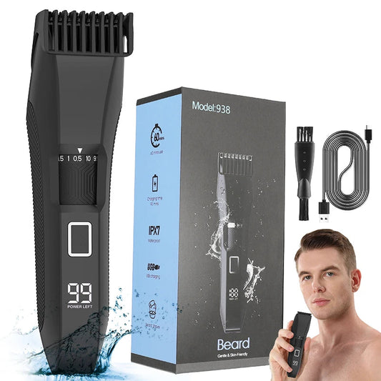 Men's Electric Groin Hair Trimmer Pubic Hair Trimmer Body Grooming