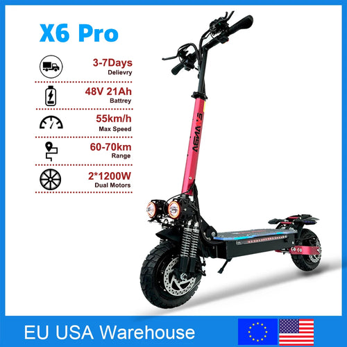 EU US Warehouse 48V 2400W Dual Motors Electric scooter Adult 55km/h