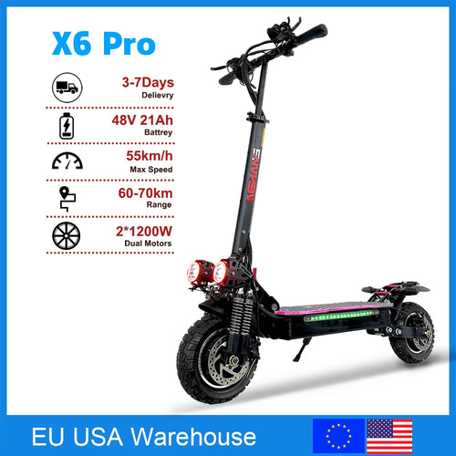 EU US Warehouse 48V 2400W Dual Motors Electric scooter Adult 55km/h