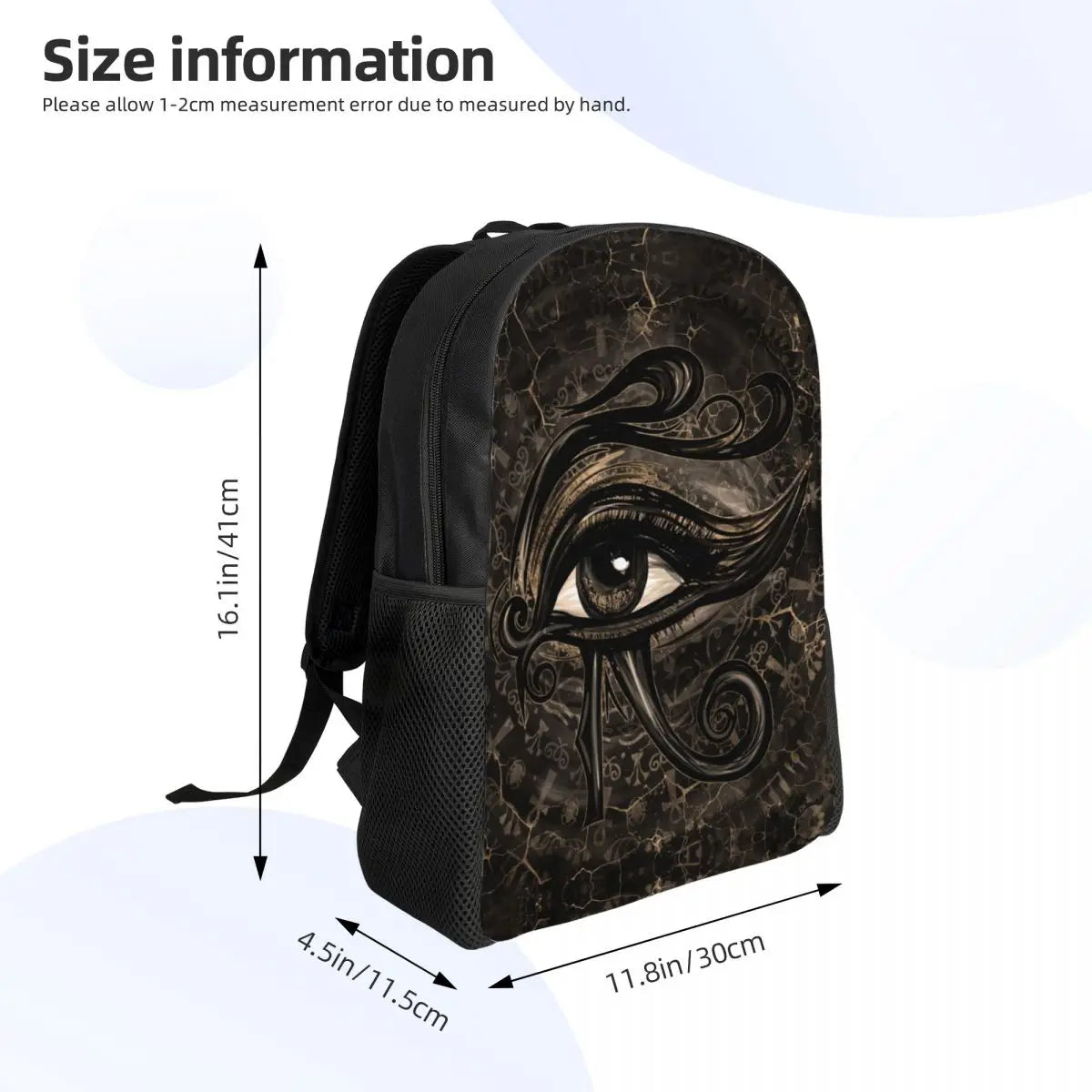 Egyptian Eye Of Horus Laptop Backpack Men Women Fashion Bookbag for