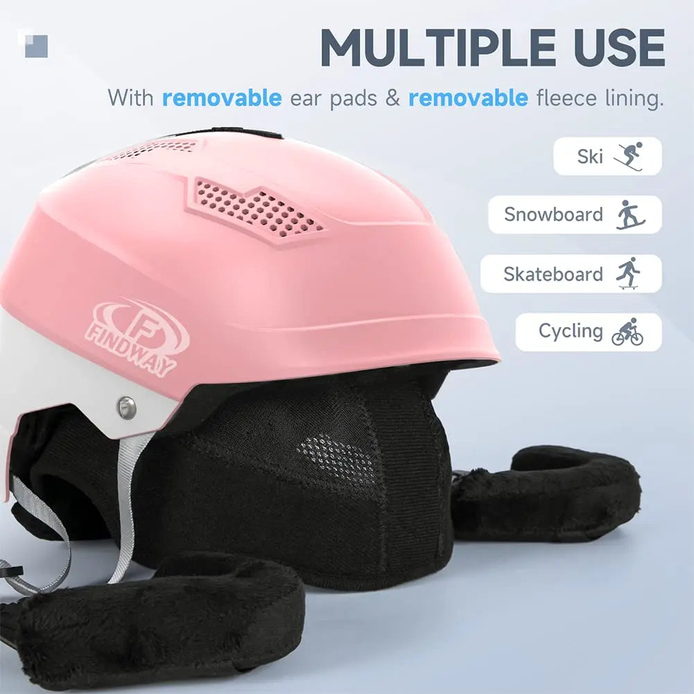 NNEOBA Ski Helmet Goggle Compatible Snowboard Helmet-1