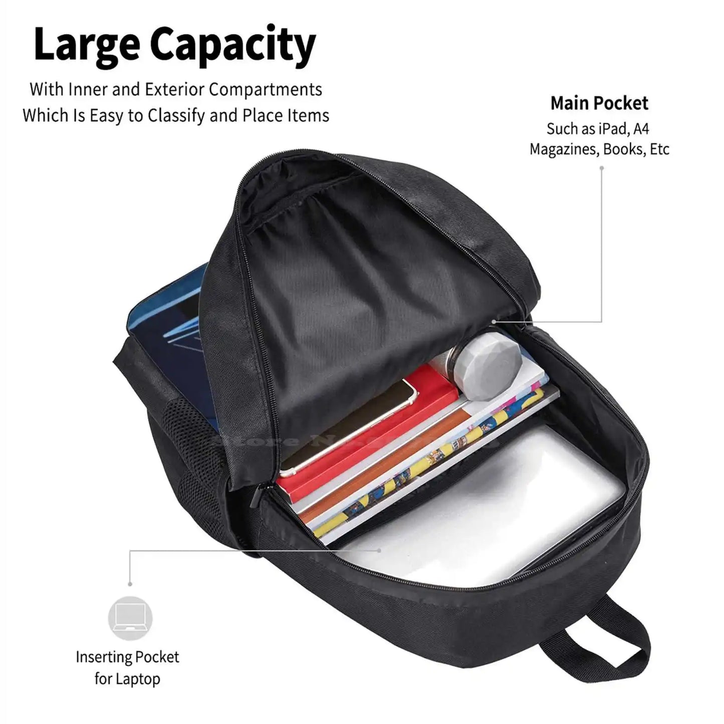 Beat Saber! School Bag Big Capacity Backpack Laptop Gaming Beat Saber