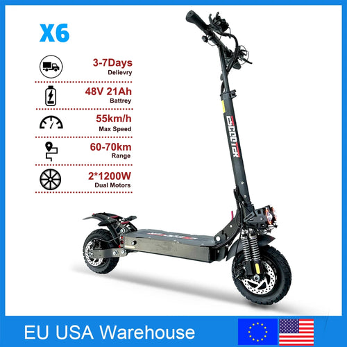 EU US Warehouse 48V 2400W Dual Motors Electric scooter Adult 55km/h