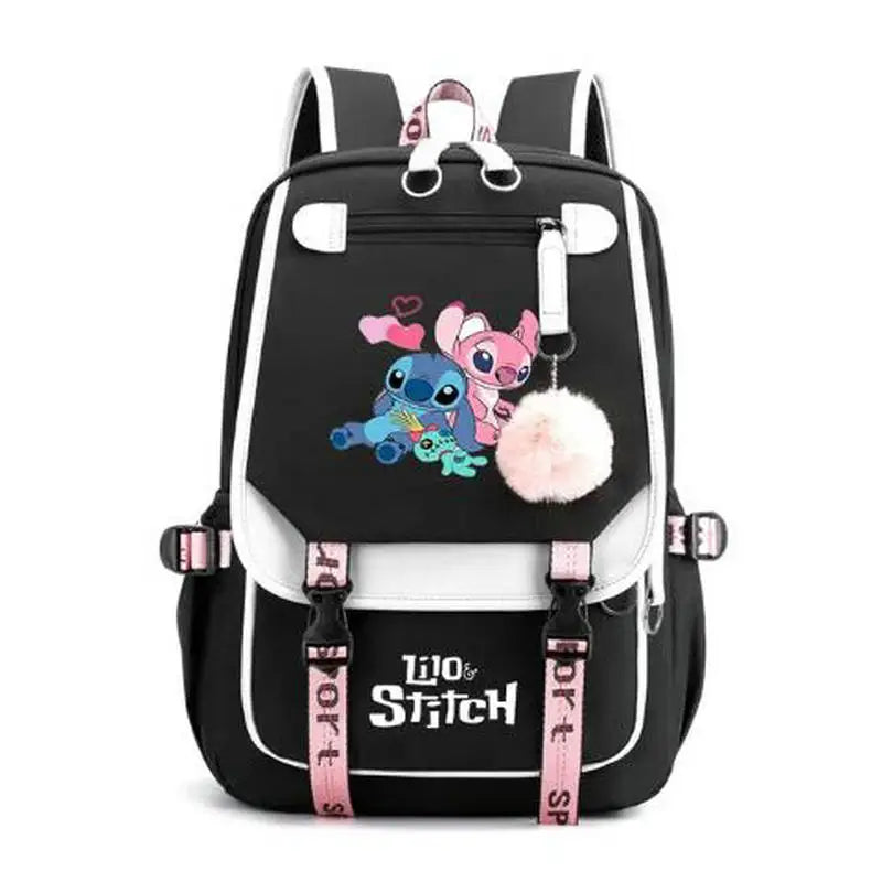 Lilo Stitch Printed Backpack Student Mochila Teenagers Bookbag Sport