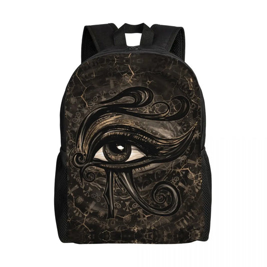 Egyptian Eye Of Horus Laptop Backpack Men Women Fashion Bookbag for