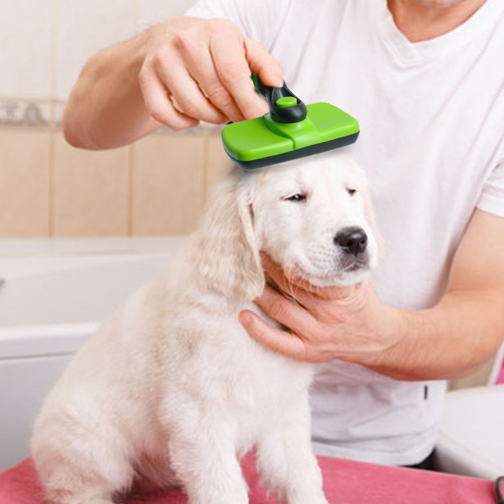 Self Cleaning Dog Slicker Brush Dog Hair Grooming