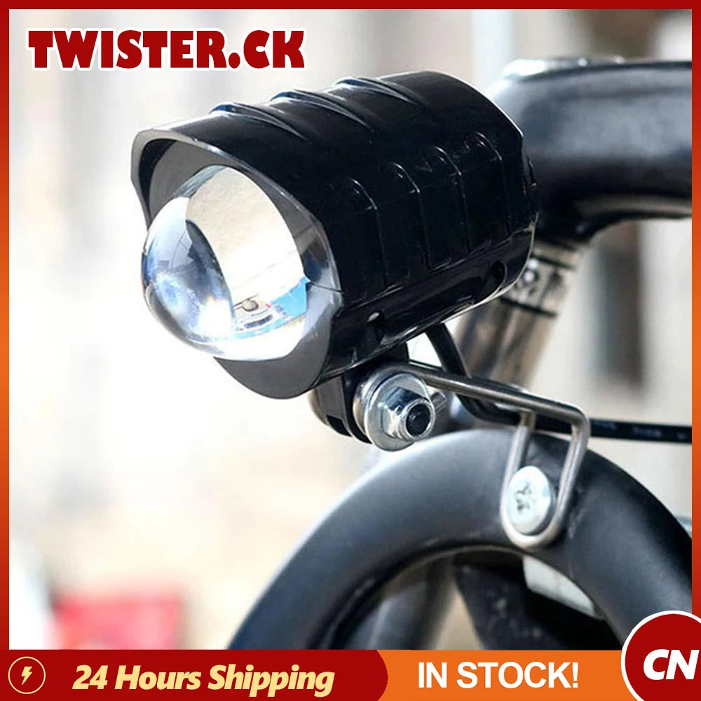 2-in-1 Led Headlight Electric Bicycle Scooter Waterproof Front Light