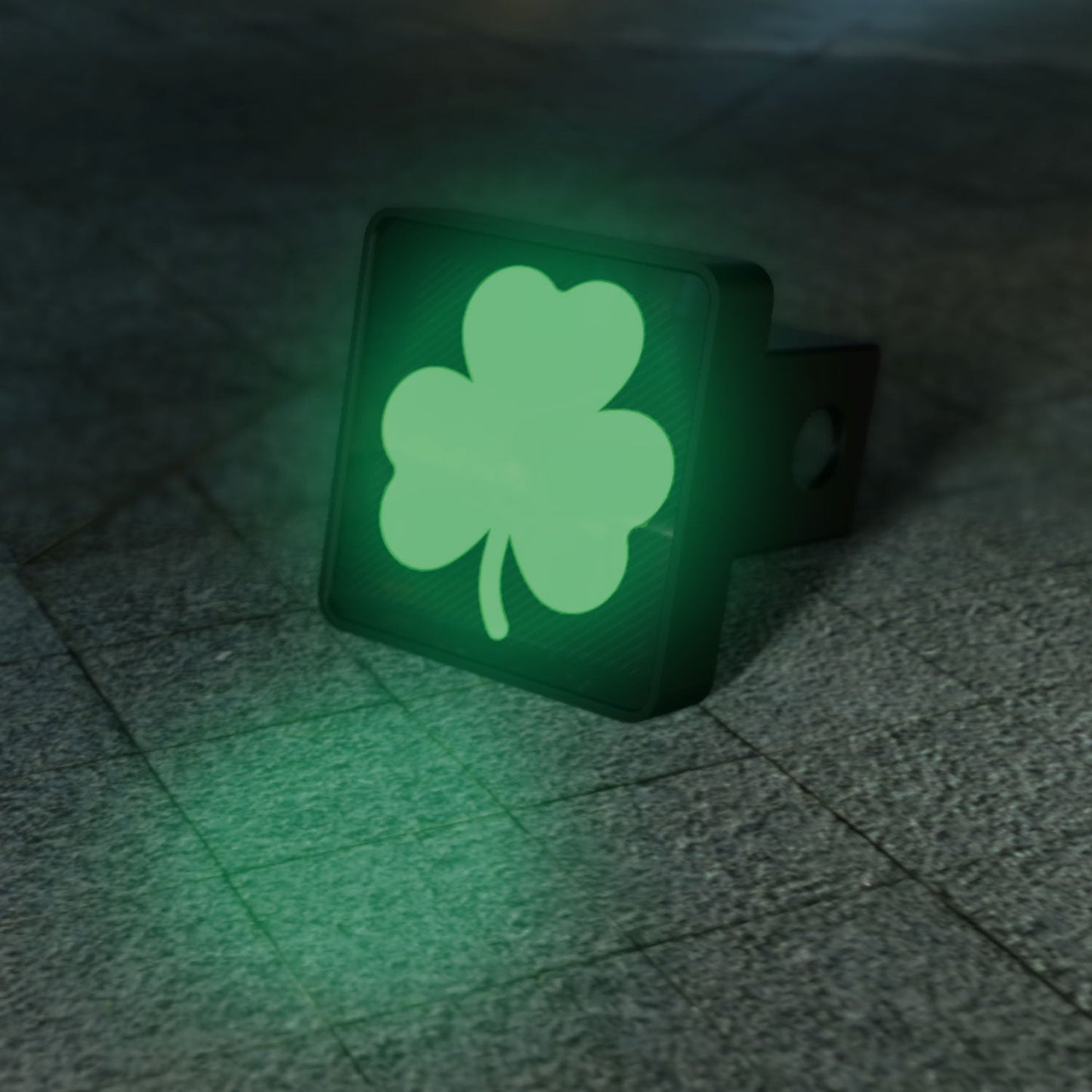 Dual Color Changing Clover Shamrock LED Hitch Cover - Third Brake