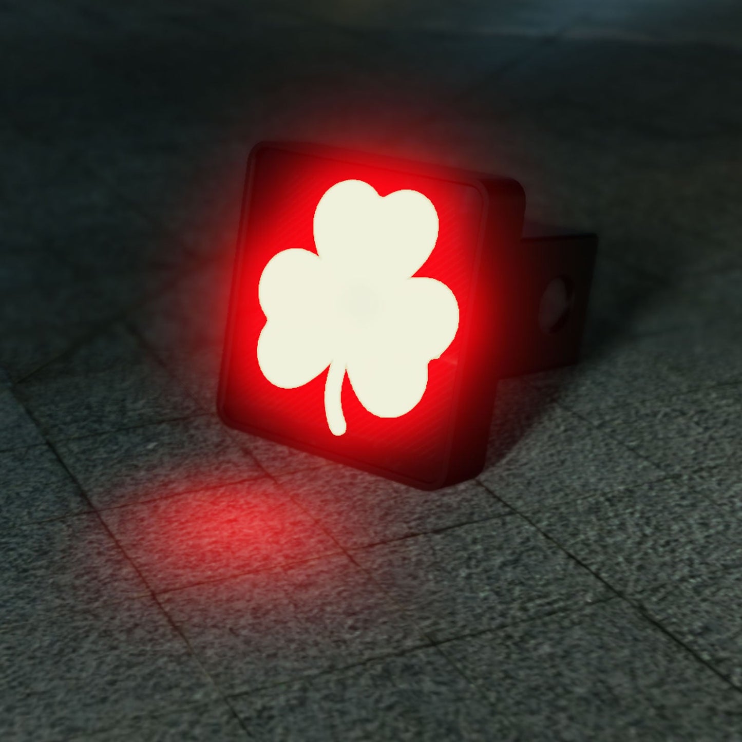 Lucky Clover Shamrock LED Hitch Cover - Brake Light