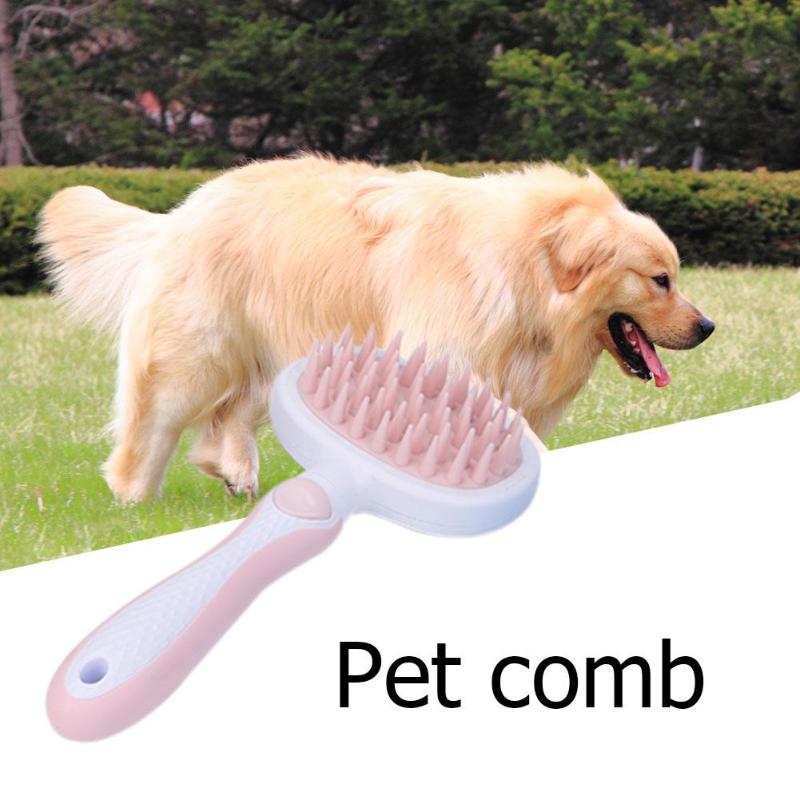 Silicone Pets Comb Dogs Cats Grooming Massage