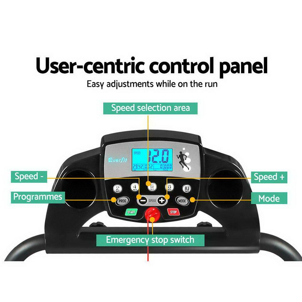 Everfit Treadmill Electric Home Gym Fitness Exercise Machine Foldable