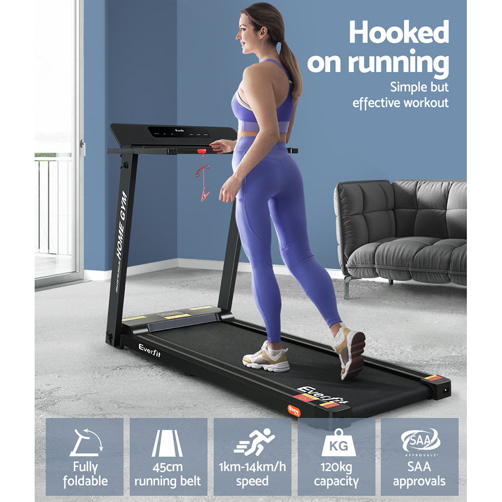 Everfit Treadmill Electric Home Gym Fitness Exercise Fully Foldable