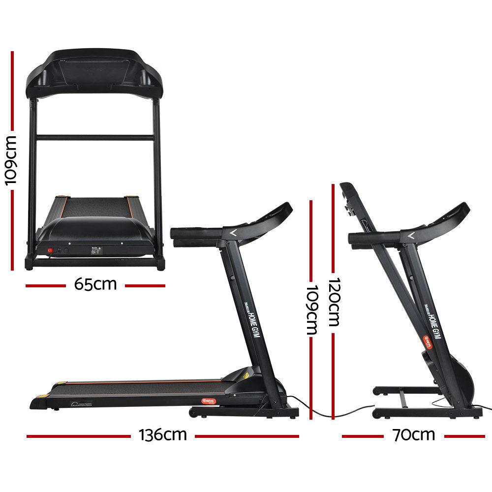 Everfit Treadmill Electric Home Gym Fitness Exercise Machine Foldable